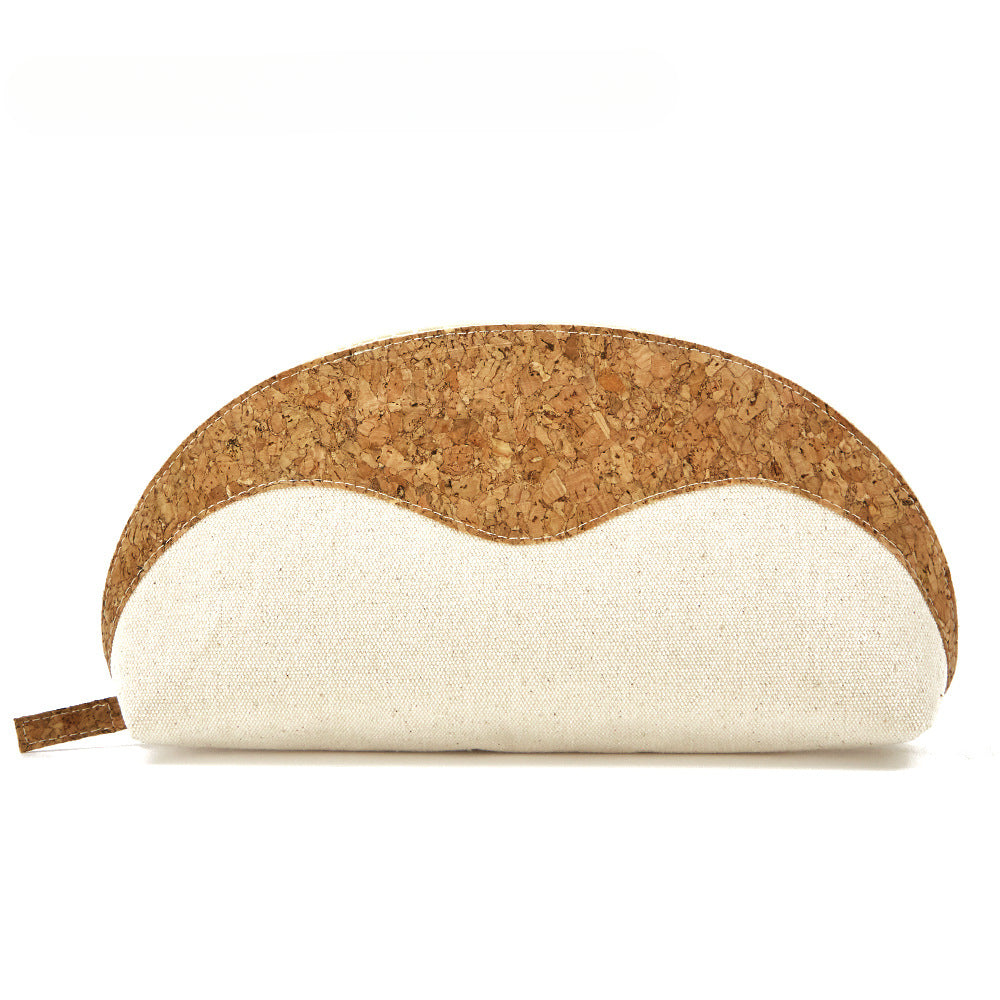 Wholesale of All Cotton Canvas Shell Shaped Cosmetic Bags